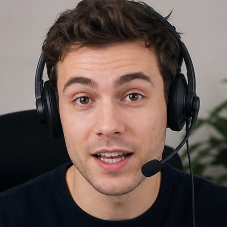 Recording a screen demo with a headset